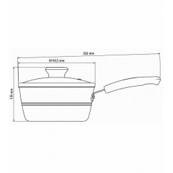 Panela 18cm 1,9 Litros Sicília Antiaderente Tramontina